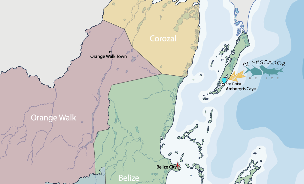 Explore Belize: Detailed travel map highlighting key regions and attractions.