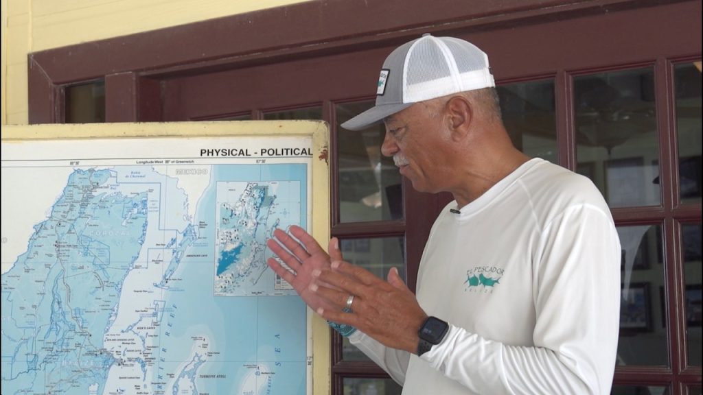 The Geography for Fishing in Ambergris Caye, Belize