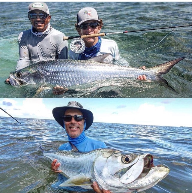 Epic fishing trip featuring anglers with impressive tarpon catches.