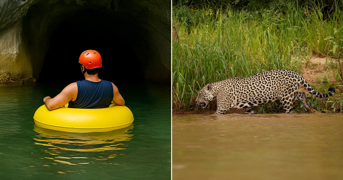 Cave Tubing and Zoo in Belize