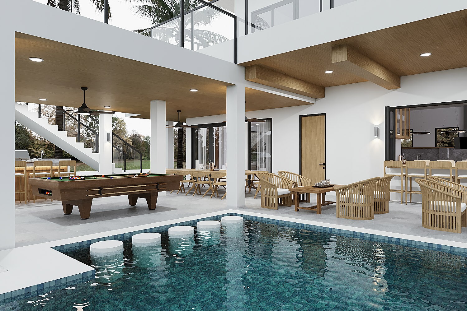 Reef House Pool and Pool Table