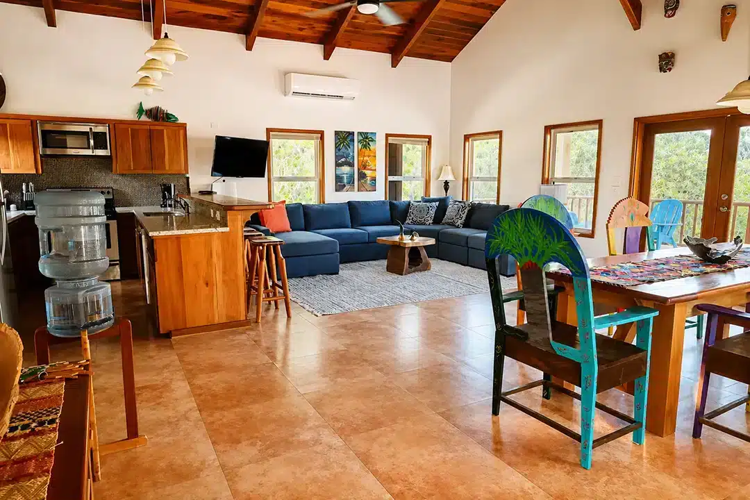 El Pescador private villa living room